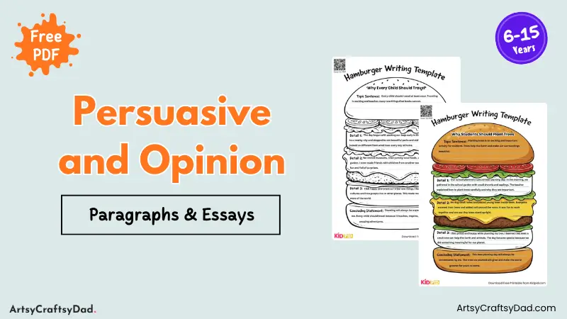 Persuasive and Opinion Paragraphs and Essays for Kids