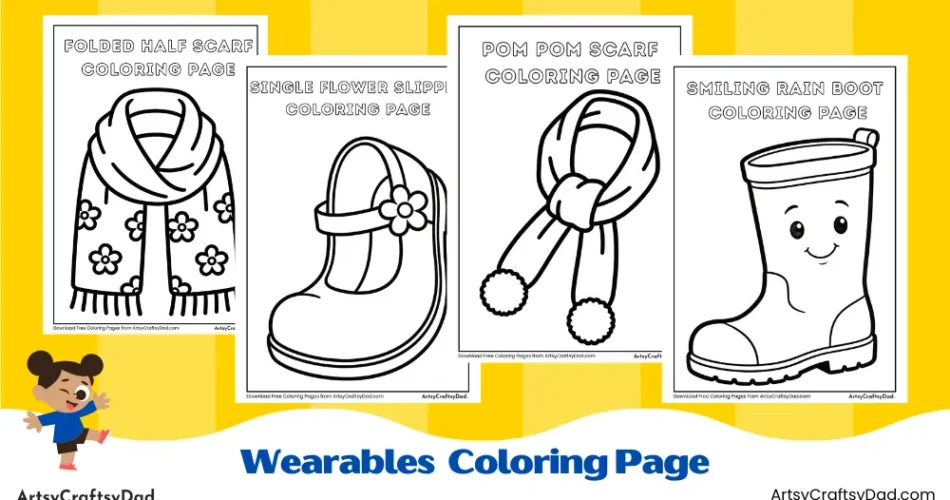 Wearables Coloring Pages for Kids